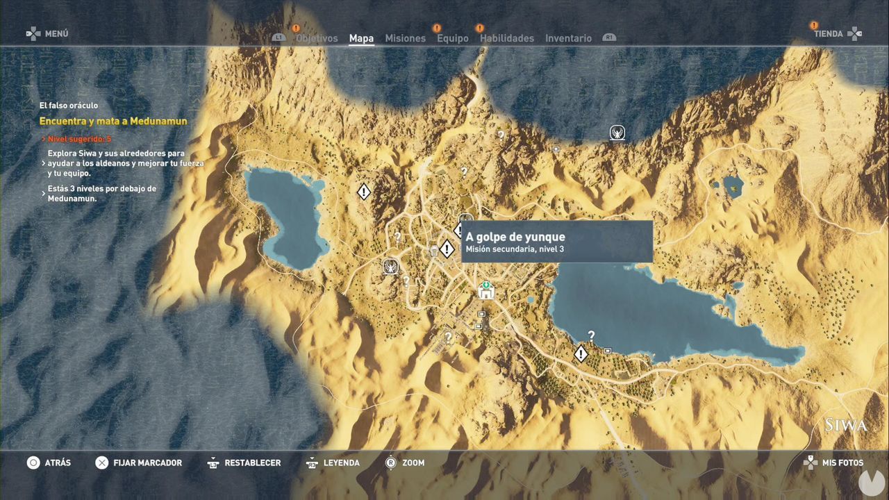 Todas Las Misiones Secundarias De Siwa En Assassin S Creed Origins