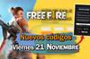 FREE FIRE MAX | Cdigos de hoy viernes 21 de noviembre de 2025 - Recompensas gratis