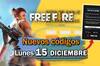 FREE FIRE MAX | C�digos de hoy lunes 15 de diciembre de 2025 - Recompensas gratis