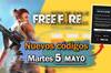 FREE FIRE MAX | C�digos de hoy martes 5 de mayo de 2026 - Recompensas gratis