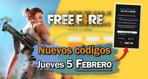 FREE FIRE MAX | C�digos de hoy jueves 5 de febrero de 2026 - Recompensas gratis - Impresiones