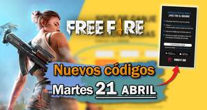 FREE FIRE MAX | C�digos de hoy martes 21 de abril de 2026 - Recompensas gratis - Noticia