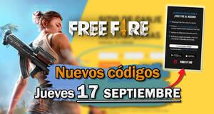 FREE FIRE MAX | C�digos de hoy jueves 17 de septiembre de 2026 - Recompensas gratis - Noticia