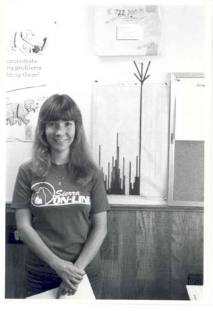 Roberta Williams, en los tiempos de Sierra. En 1996 su marido y ella dejaron los negocios y desde entonces recorren el mundo en su velero. (Foto de www.sierragamers.com).