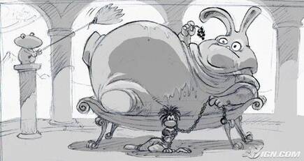 La novia de Rayman estaba custodiada por Jabbit the Rabbid, un monstruo que, seguro, suena familiar a los fans de Star Wars.