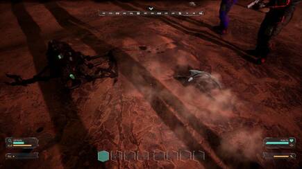 Además de otros jugadores, 'Memories of Mars' nos enfrentará también a criaturas marcianas controladas por la IA.