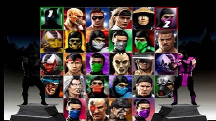 La plantilla combina la de UMK 3 con MK II, rescatando a Raiden o Johnny Cage.
