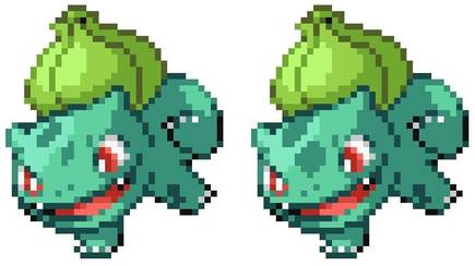Algunos cambios, como el de Bulbasaur, era muy sutil y apena afectaba a sus manchas.