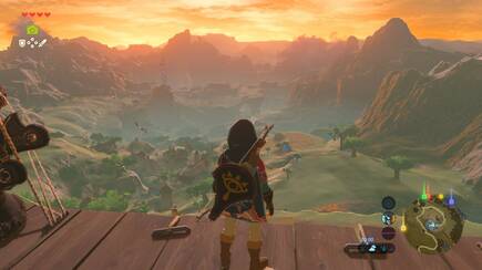 Las puestas de sol en 'Breath of the Wild' son para enmarcar.