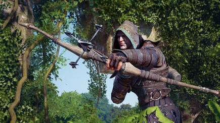 Shroud el arquero, uno de los héroes que podremos elegir.