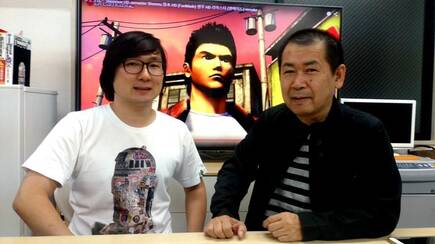 NoconKid con Yu Suzuki, celebrando su unin al equipo de Shenmue III.