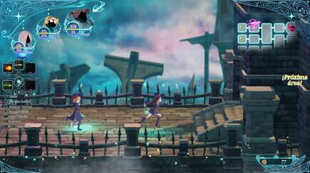 Las mazmorras son estilo 'beat'em up' lateral. Algunas zonas tienen secretos y trampas.
