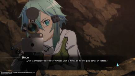 Llegados a cierto punto, desbloquearemos un modo especial donde seguiremos la trama de SAO II, el cual se sirve de capturas sacadas directamente del anime para sus escenas.
