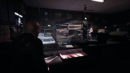 El dueño de esta tienda de armas se ha suicidado, y estamos seguros de que no tiene nada que ver con otro dueño de otra tienda de armas de otro juego que salió en 1998...