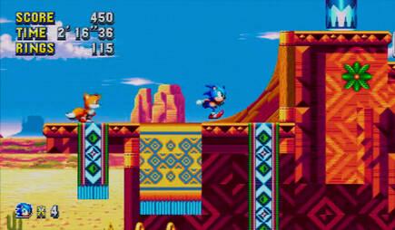 Mirage Saloon, una reinvención del nivel descartado de Sonic 2 Dust Hill Zone.