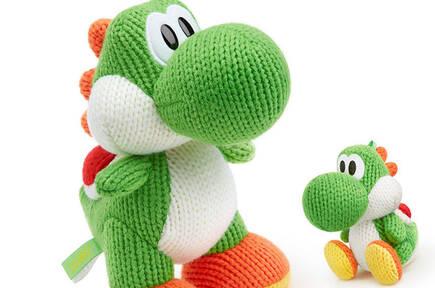 Una vez solucionados los problemas de stock, Nintendo se ha dedicado a hacer genialidades como los amiibos de lana de Yoshi, incluyendo uno gigante.