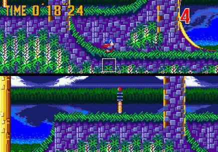 El modo para dos jugadores a pantalla partida permitía algunos piques por ser el más rápido.
