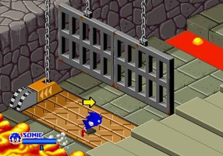 Los niveles estaban repletos de trampas. Aquí había que correr como un poseso para levantar la puerta.