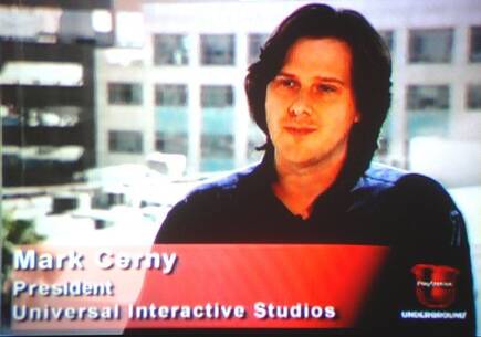 Como presidente de Universal Interactive Studios, Cerny pudo descubrir a Insomniac Games y Naughty Dog.