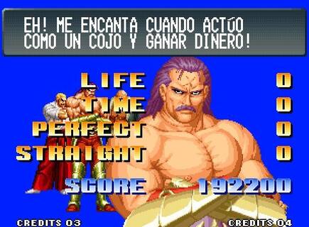 Un diccionario nunca fue suficiente para traducir un juego, y sino que se lo digan a muchos juegos de SNK, desde los años 90 hasta los 2000, con traducciones muy 'sorprendentes'.