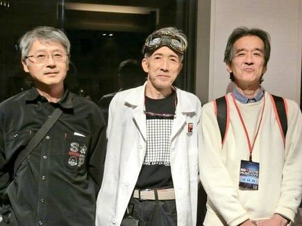 Hideharu Satou, Hiroshi Ono y Nobuyuki Ohnogi en el evento Dengeki Game Music Live 2017.