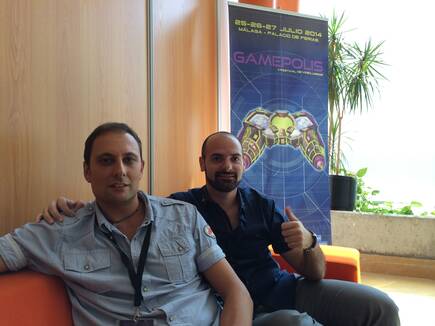 Carlos Guzmn y David Darns de Ubisoft Barcelona.