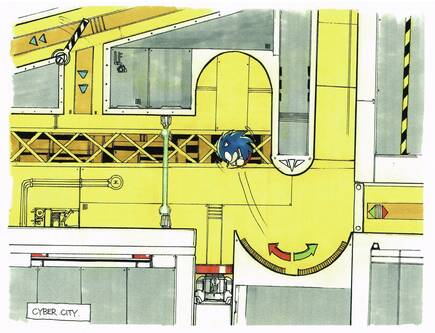Boceto de Cyber City.