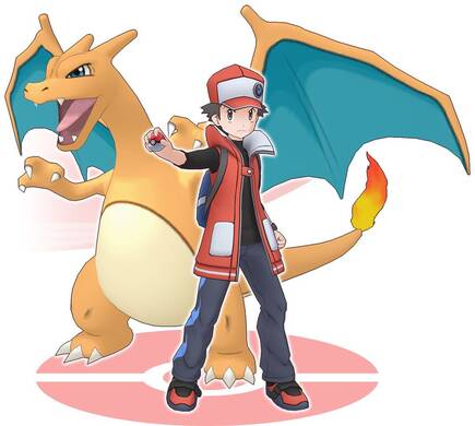 ¿Os suena? Es nuestro querido Rojo, el Entrenador de la primera generación de Pokémon.