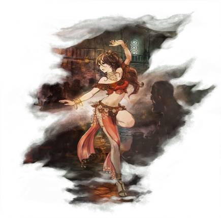 Primrose puede seducir a otros personajes para que le sigan o luchen por ella.