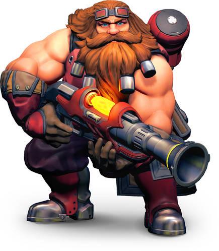 En Paladins los personajes están inspirados en razas de fantasía clásica, como enanos o goblins.