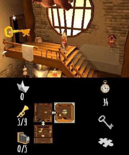 Hay tres cámaras, una cercana para jugar con Von Sottendorf, otra intermedia que muestra toda la habitación y la más lejana, para mover las habitaciones.