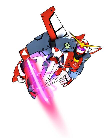 La jugabilidad con el mecha cambia bastante respecto a la nave con la que iniciamos la aventura.