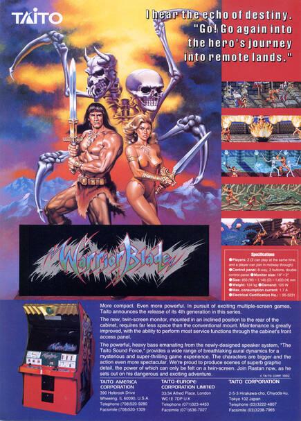 Otro día hablaremos con más calma sobre Rastan Saga II y el tremendo Warrior Blade.