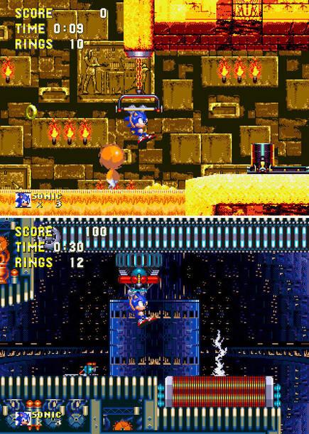 Sandopolis Zone y Death Egg, que junto a Lava Reef, son de las fases más complejas del juego.