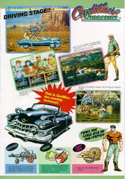 El flyer europeo destacaba el papel que cobraba el cadillac en uno de los segmentos de la placa. This is Cadillac, the moving fortress!!!
