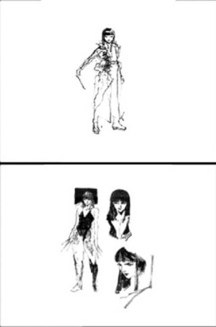Vamp iba a ser originalmente una mujer, pero se descartó el diseño femenino cuando Chinaman desapareció de la historia.