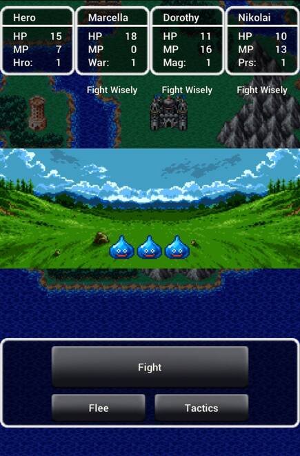 Dragon Quest III se mantiene intacto en esta conversión para tablets y móviles, mejorando eso sí, el apartado técnico o la interfaz