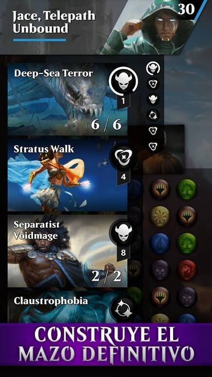 El componente táctico viene dado por la creación de mazos y manos de cartas por parte del jugador, que amoldará su visión del juego a placer.