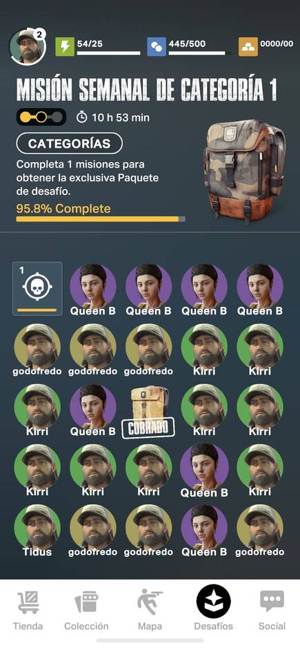 Cada semana hay desafíos, retos y misiones con los que conseguir recompensas exclusivas.