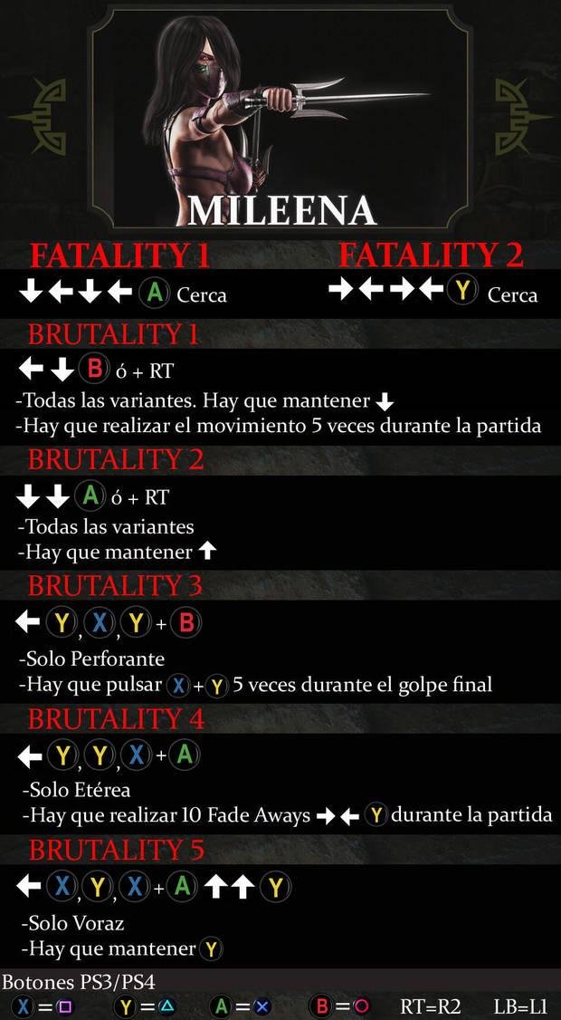 Mileena Mortal Kombat X Guía