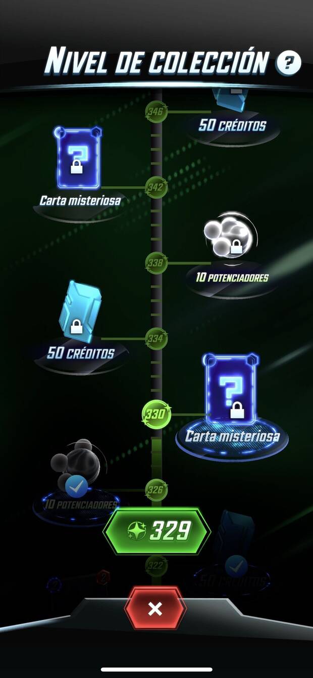El nivel de colección será lo que nos permitirá ganar nuevas cartas para crear nuevos mazos o mejorarlos.
