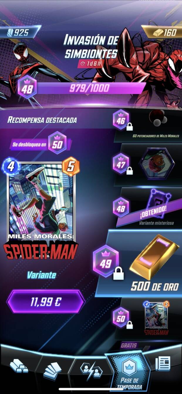 Marvel Snap no es ni mucho menos un juego pay-to-win... pero sí uno pay-to-fast.