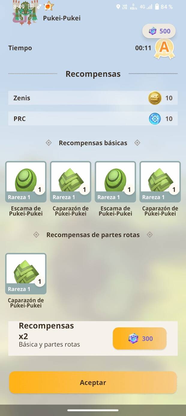 Para subir de nivel las armas suelen ser necesarios objetos y partes de monstruos.