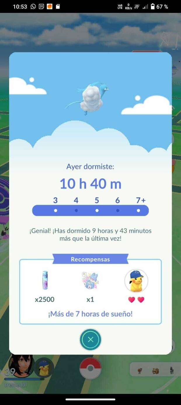Pokémon GO! y Pokémon Sleep interactúan a través del dispositivo; lo que se haga en una de ellas obtiene recompensa en la otra.