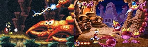En el artículo de Juan Rubio se aprecia la notable evolución gráfica que presentaron algunos enemigos desde los tiempos de SNES.