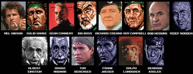 Kojima no se cortó un pelo al inspirarse en conocidos rostros para crear al elenco de segundo Metal Gear de MSX 2.