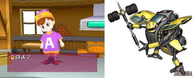 A la izquierda una imagen de 'Dr. Slump' (1999) para PlayStation. A la derecha, The Beeman 500SS para 'Chōsoku Henkei Gyrozetter'.