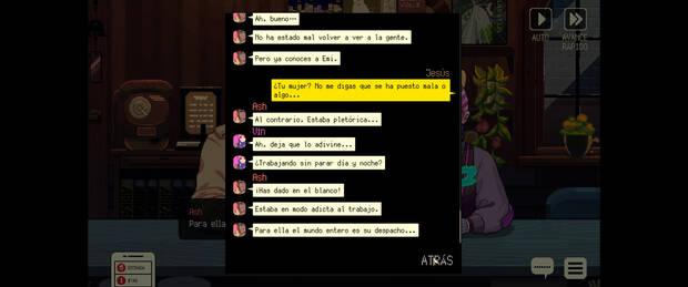 Si pierdes el hilo, tienes la opción de consultar las conversaciones que han tenido lugar.