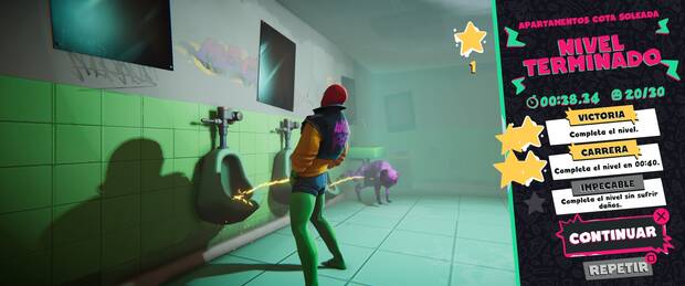 ‘Anger Foot’ está diseñado para repetir sus fases y conseguir los desafíos adicionales.