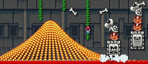 ¡Que empiece la fiesta! Las creaciones de Super Mario Maker pueden ofrecernos todo tipo de desafíos.